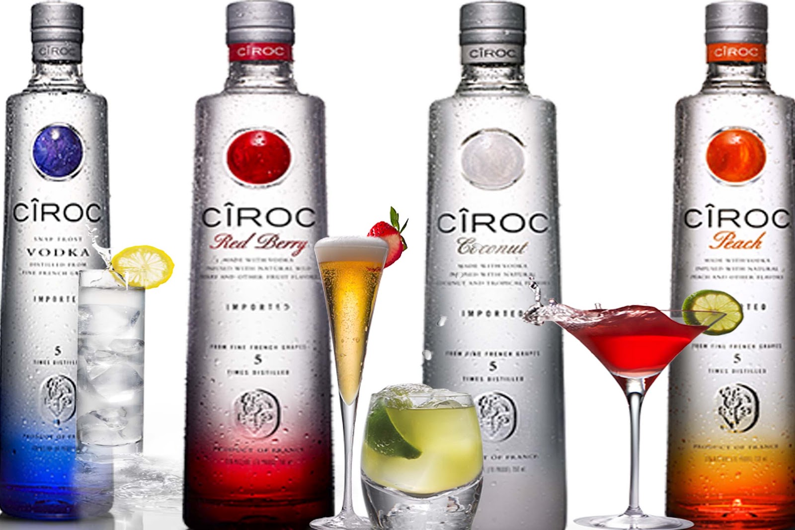 El Vodka Ciroc el Vodka de Uvas y 4 Cocktails con Ciroc