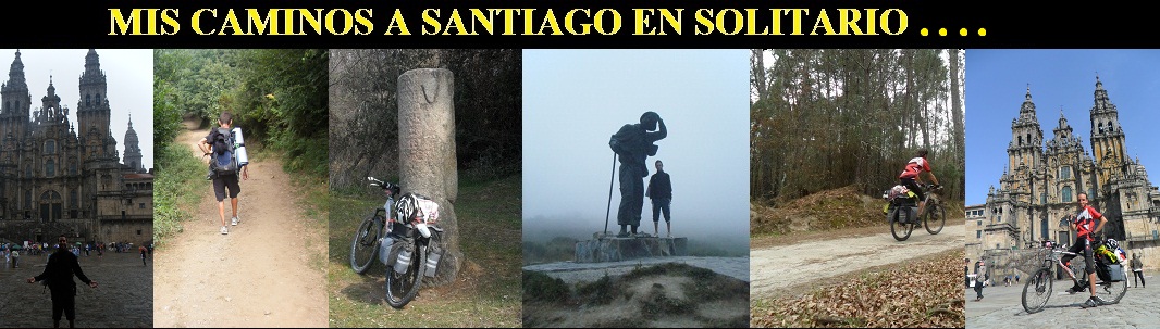 Mis caminos a Santiago en solitario.