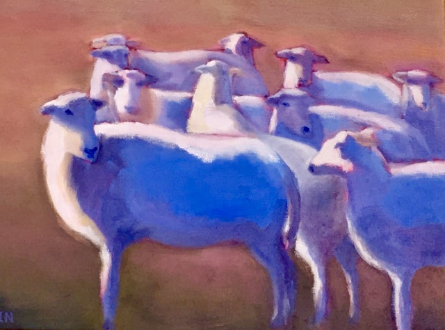 "Sheep" - 9 x 12