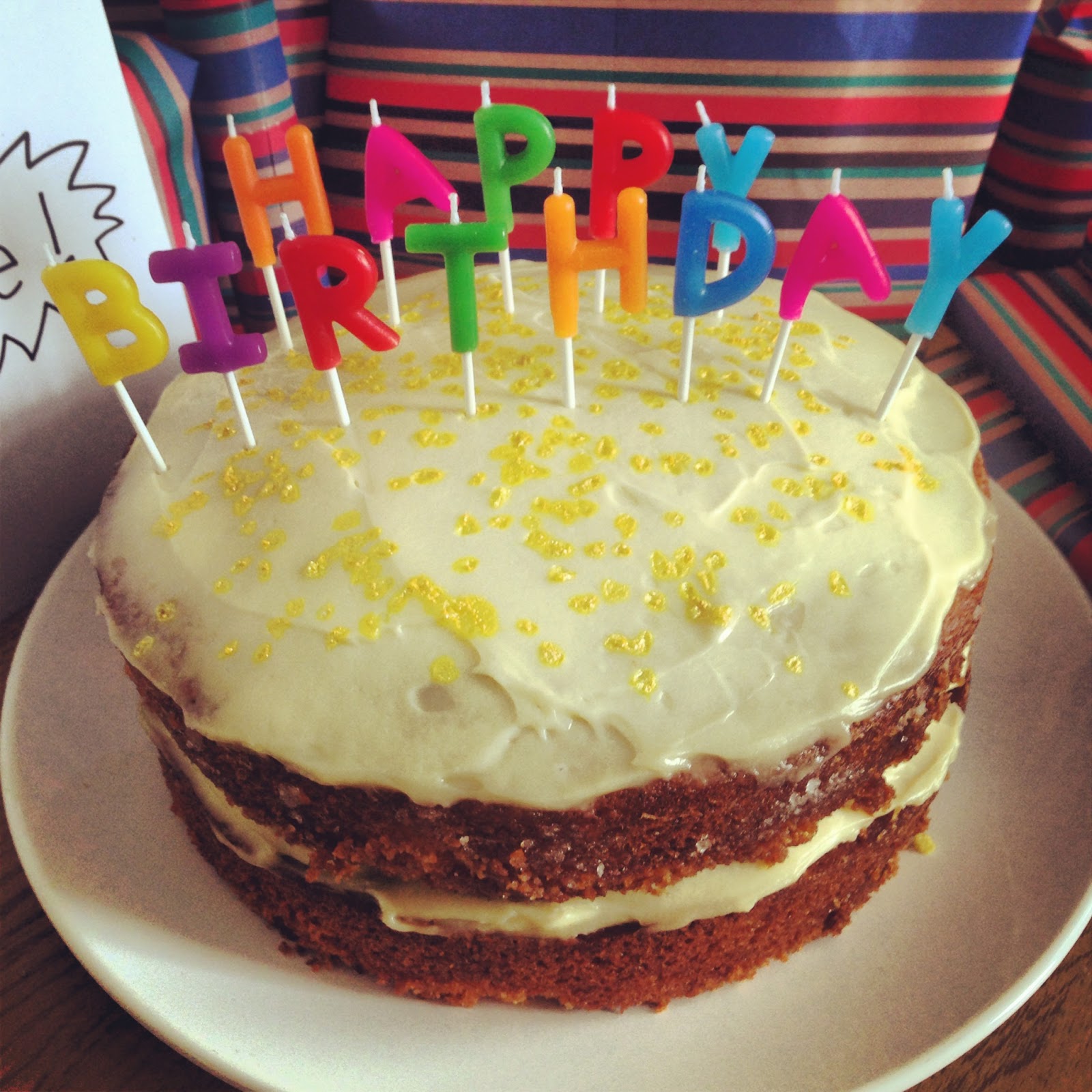 Holly Lou Lemon Drizzle Birthday Cake