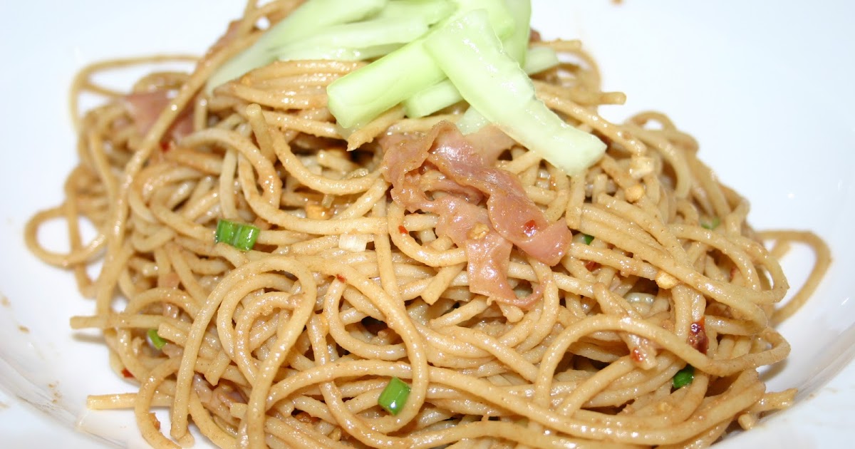 Sesame Noodles with Prosciutto