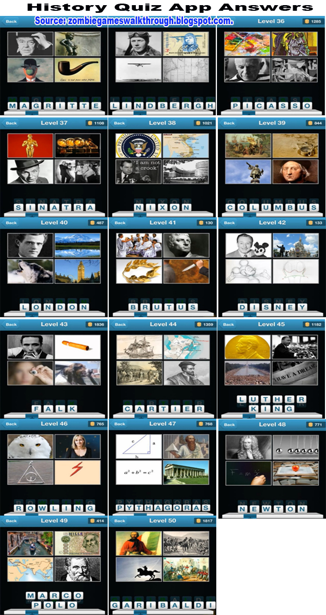 History Quiz App Answers Zombie Games Walkthrough