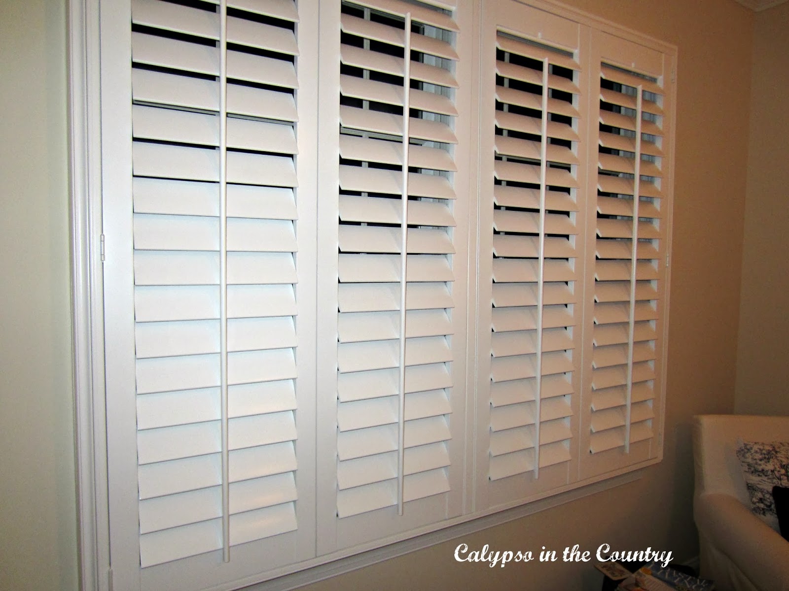 New Plantation Shutters Calypso in the Country