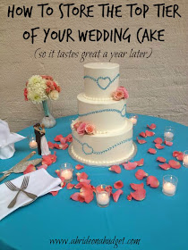 How To Store The Top Tier Of Your Wedding Cake