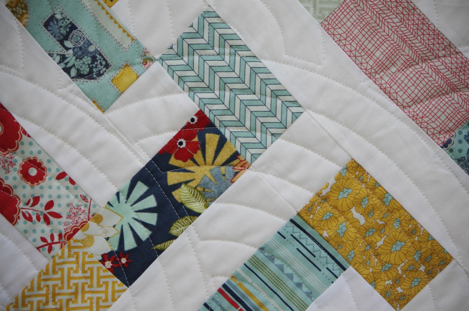 PB and J Charm Quilt Ahhh...Quilting