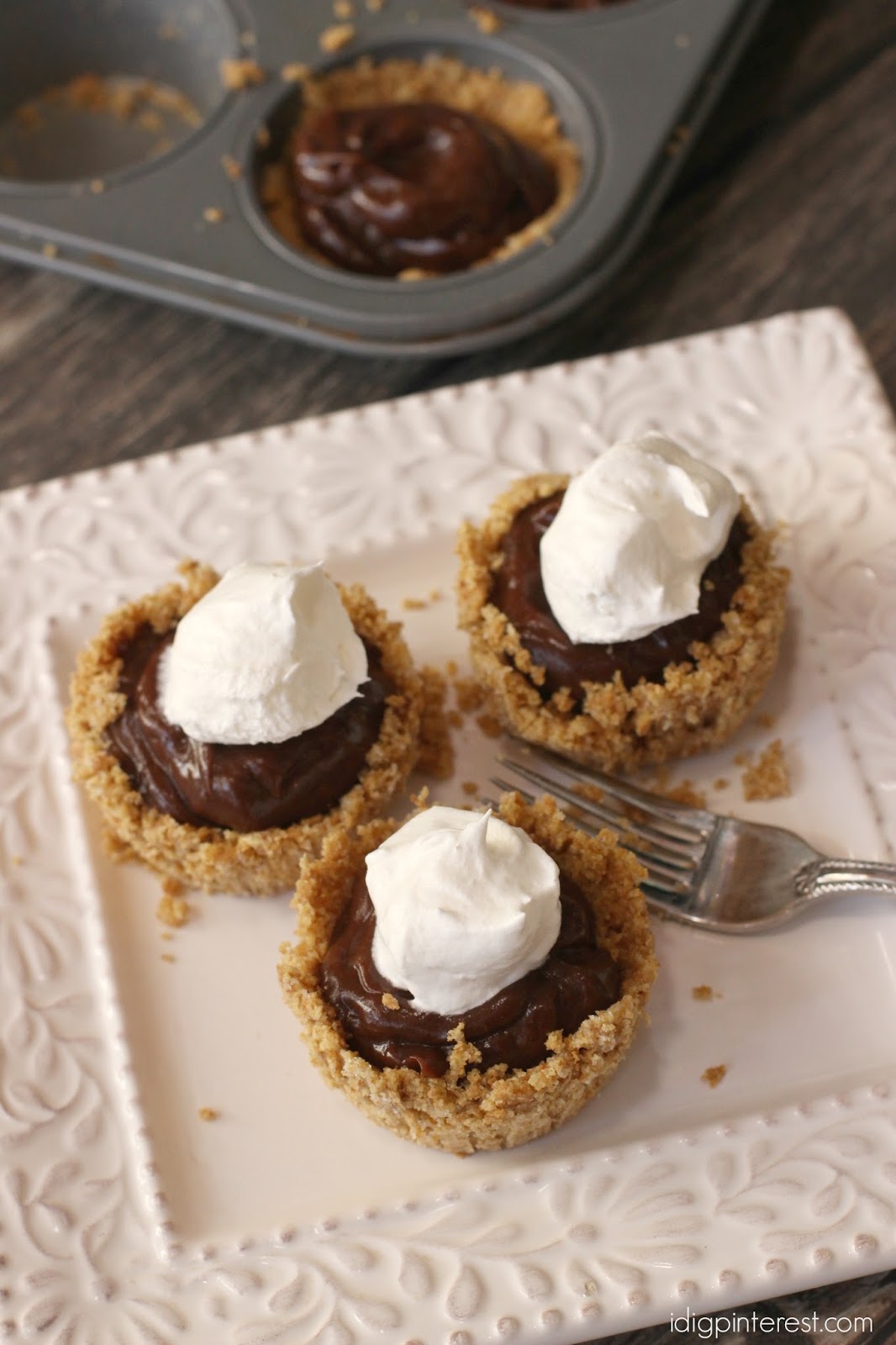 Chocolate Pudding Pie Cups & Muffin Tin Meals Cookbook Review I Dig