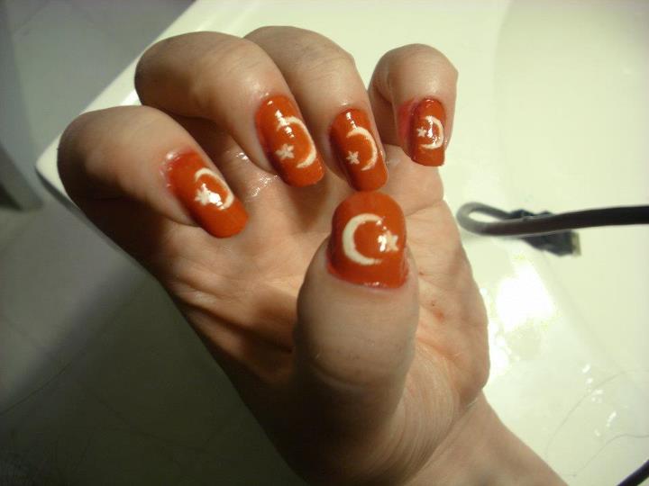 Nailed to the Post Patriotic Flag Inspired Nail art/Nail art of the