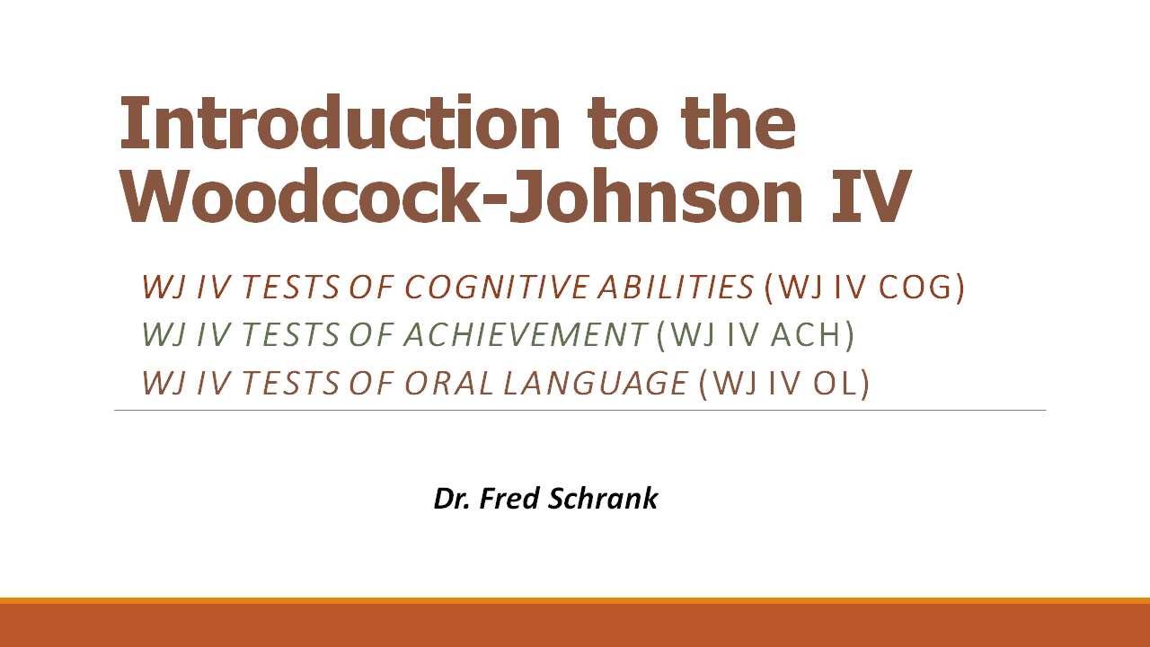 Woodcock johnson test of achievement technical manual