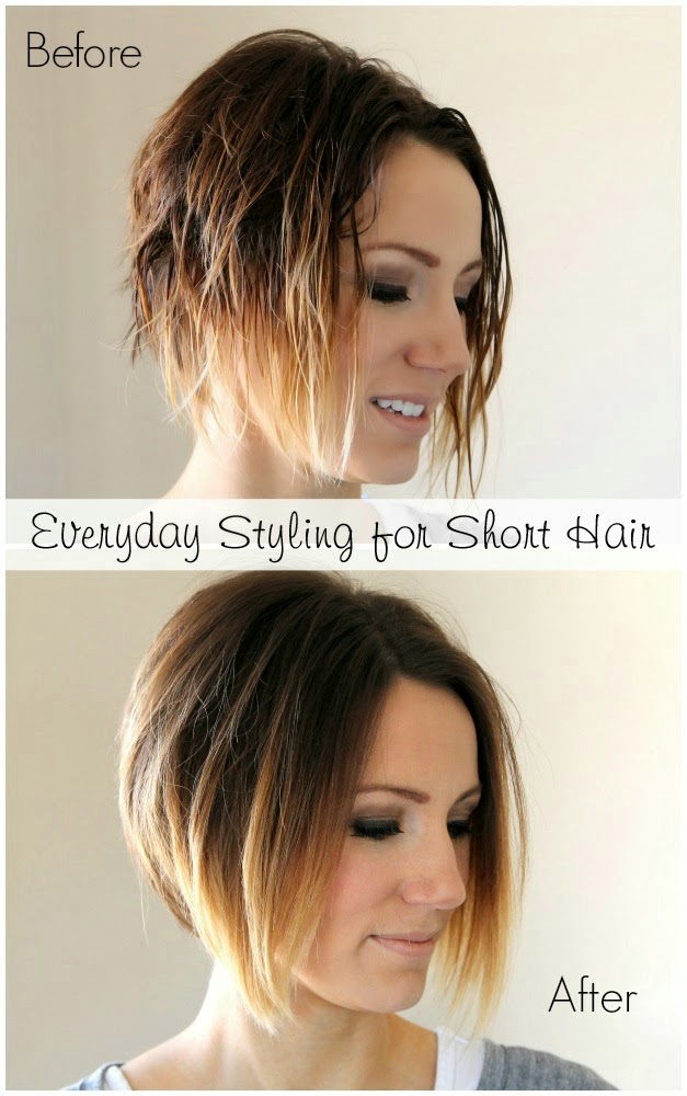 Styling An Angled Bob Easy Everyday Tutorial One Little Momma