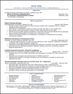 Resume currently pursuing masters degree