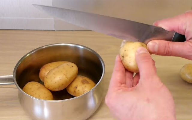 Super Quick Potato Peeling Trick