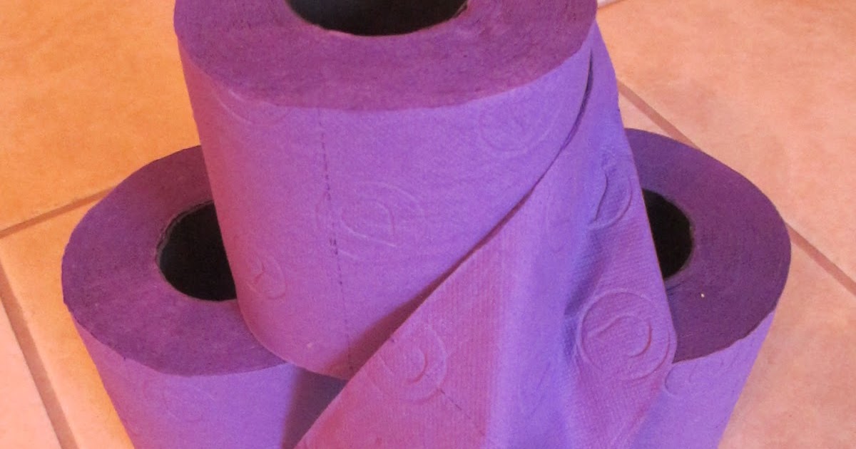 Keeping up with the Joneses in Germany Purple Toilet Paper