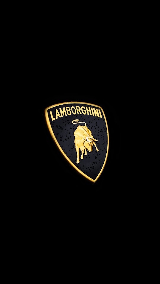 Lamborghini Logo Black Background  Android Best Wallpaper