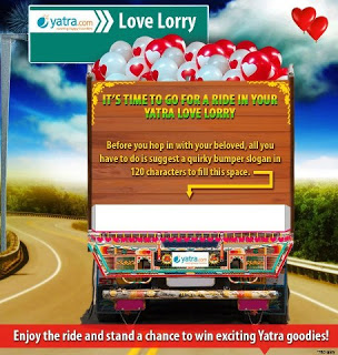 Participate in Yatra Love Lorry Contest To Win Yatra goodies!!