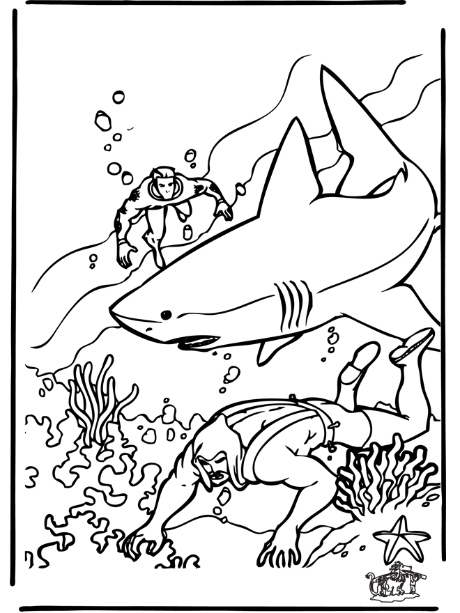 Coloring Pages: Shark Coloring Pages Free and Printable