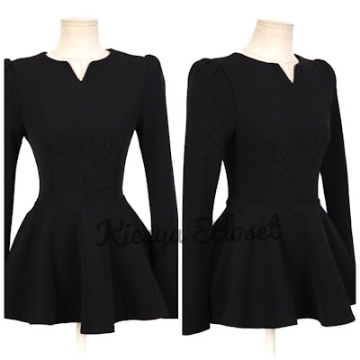 structured peplum top