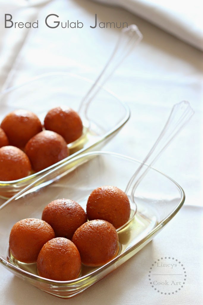 Bread Gulab Jamun Lincy's Cook Art
