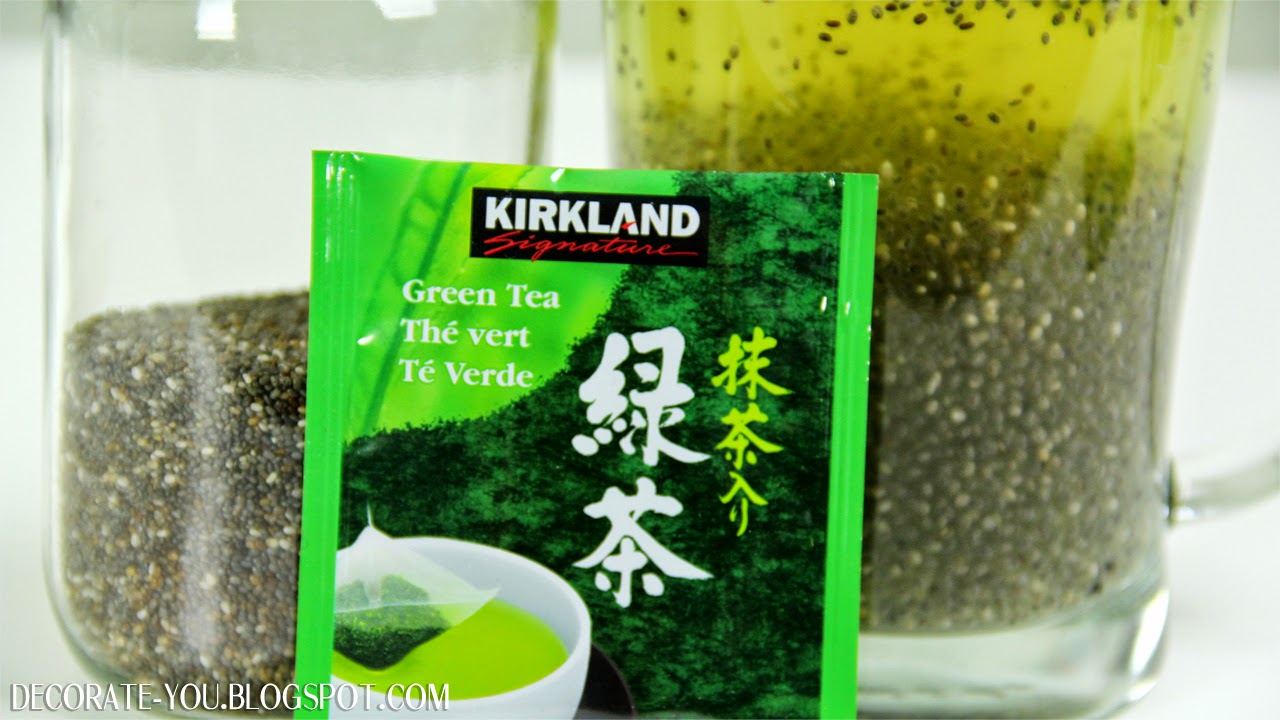 DecorateYou Healthy Energy Drink Green Tea Chia Energy Drink