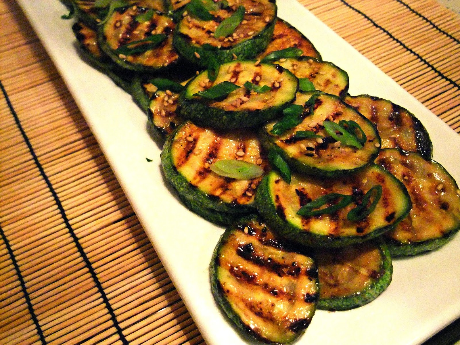Susan's SavourIt! Grilled Miso Japanese Zucchini...