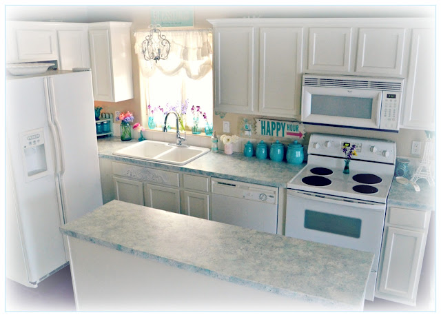 ... So Shabby - Shabby Chic: Giani Granite Countertop Paint One Year Later