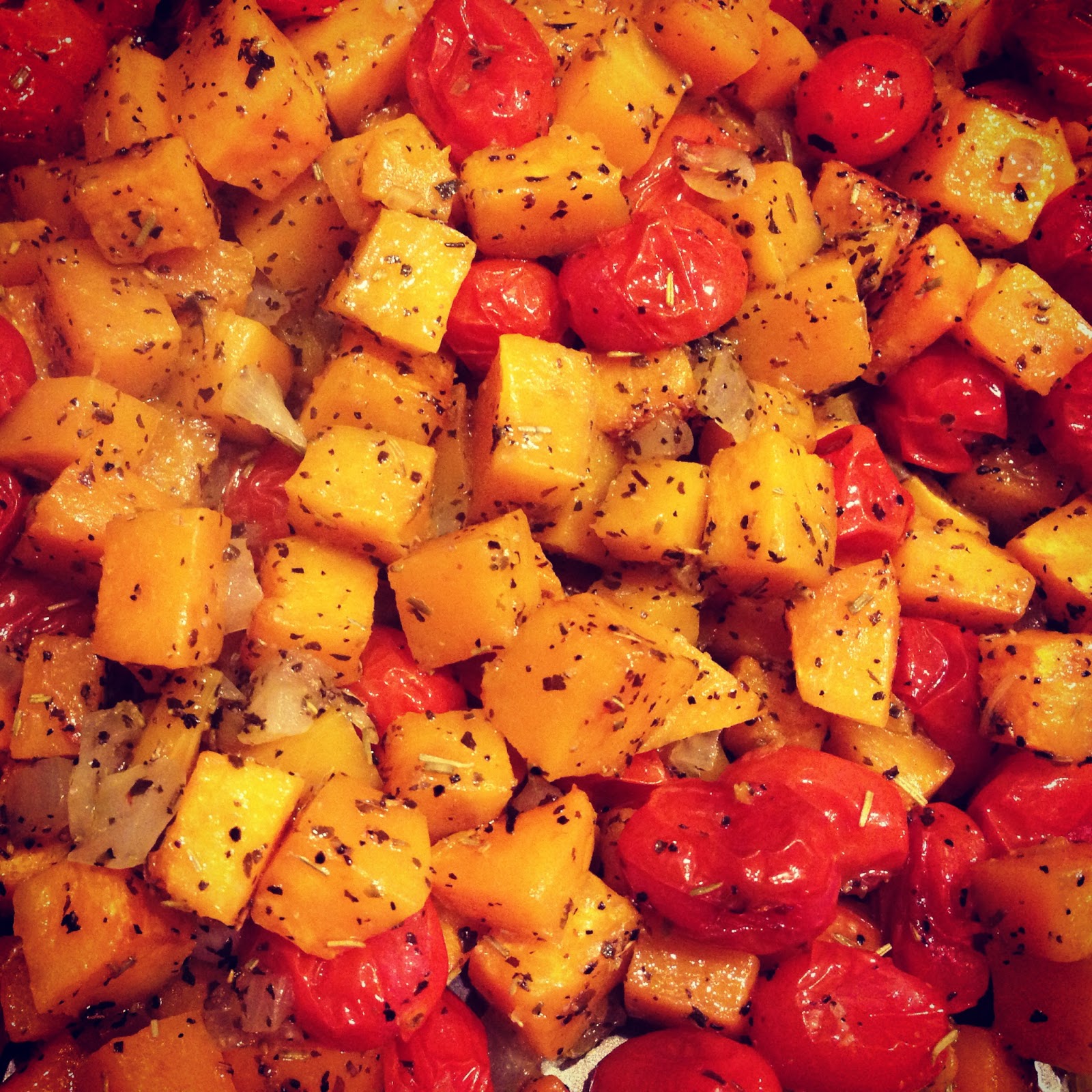 Roasted Tomatoes and Butternut Squash Recipe Consider the leaf TURNED.