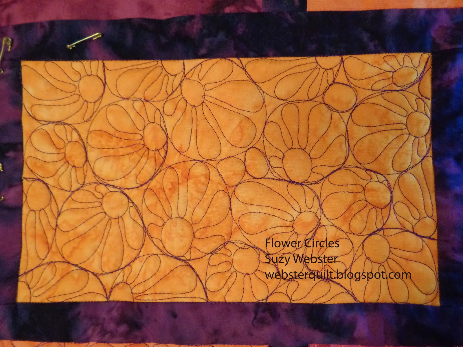 Adventurous Applique and Quilting Free Motion Friday Flower Circles