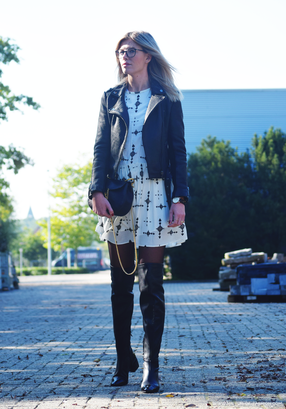 outfit over knee boots