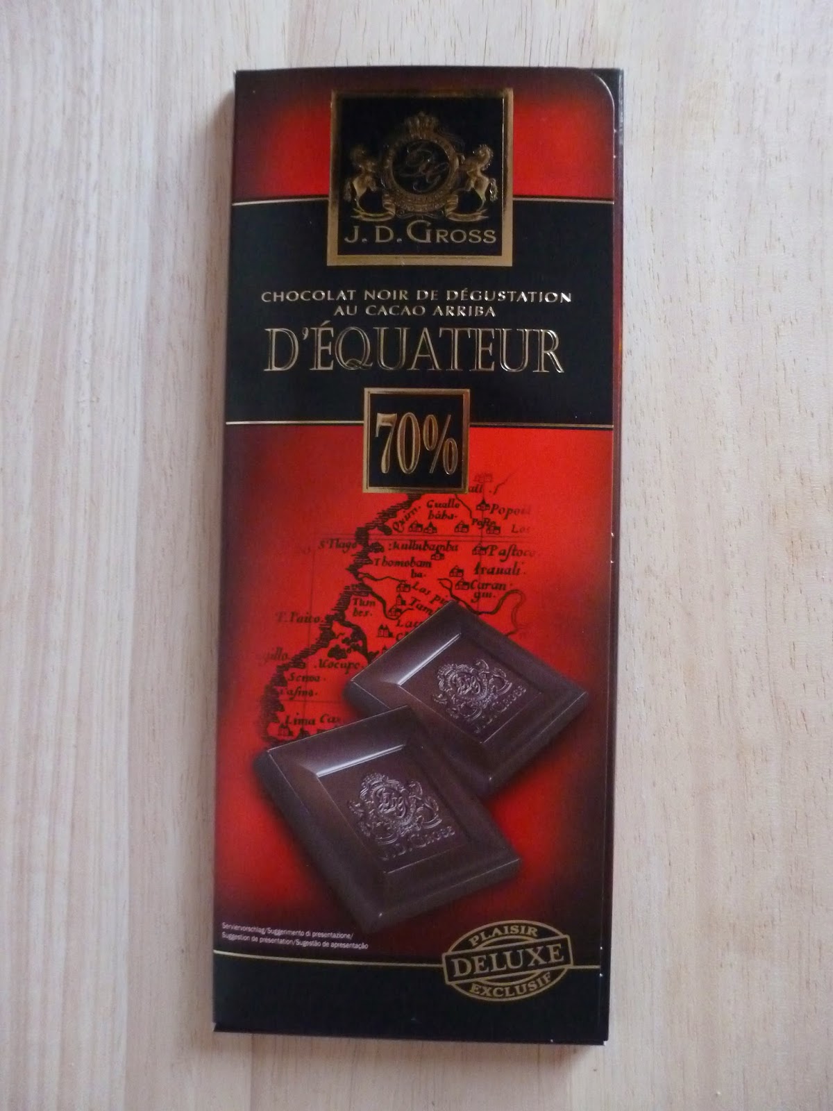 Chocolate Negro " D'Equateur 70" de J.D.Gross LA