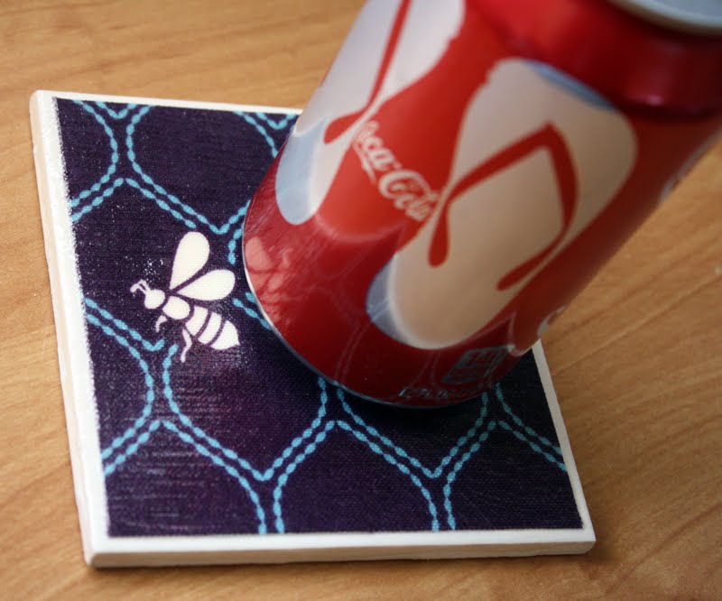 Fabric 'n Mod Podge Drink Coasters Sew Sweetness