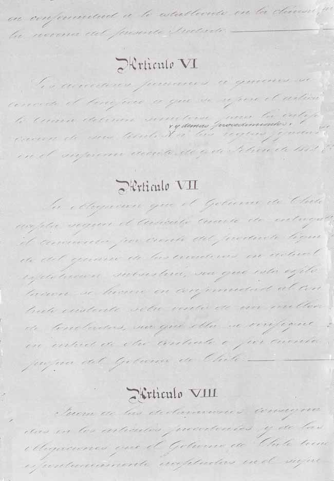 El tratado de Ancón por el que Miguel Iglesias entregó Tarapacá, Arica