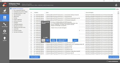 Registro reparado con Ccleaner Registro reparado con Ccleaner