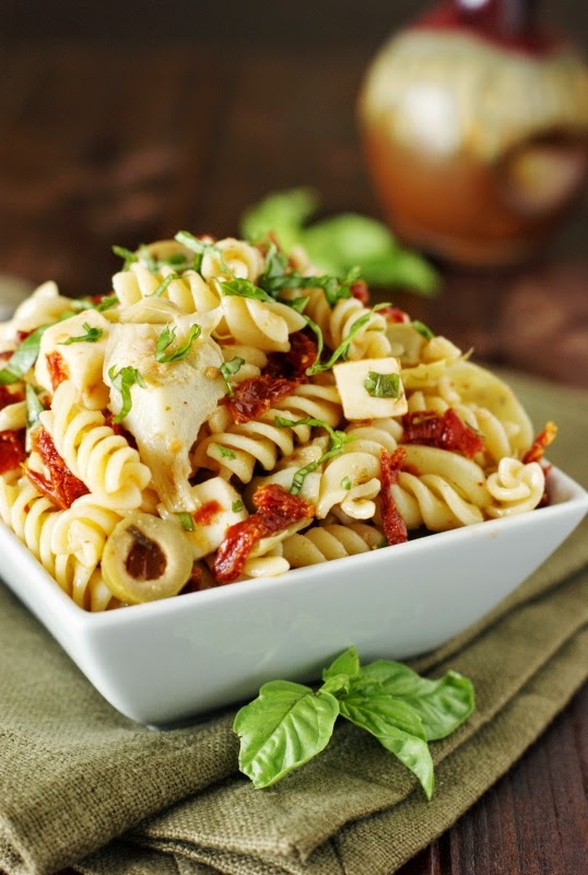 Sun Dried Tomato, Artichoke, & Fresh Basil Pasta Salad The Kitchen is