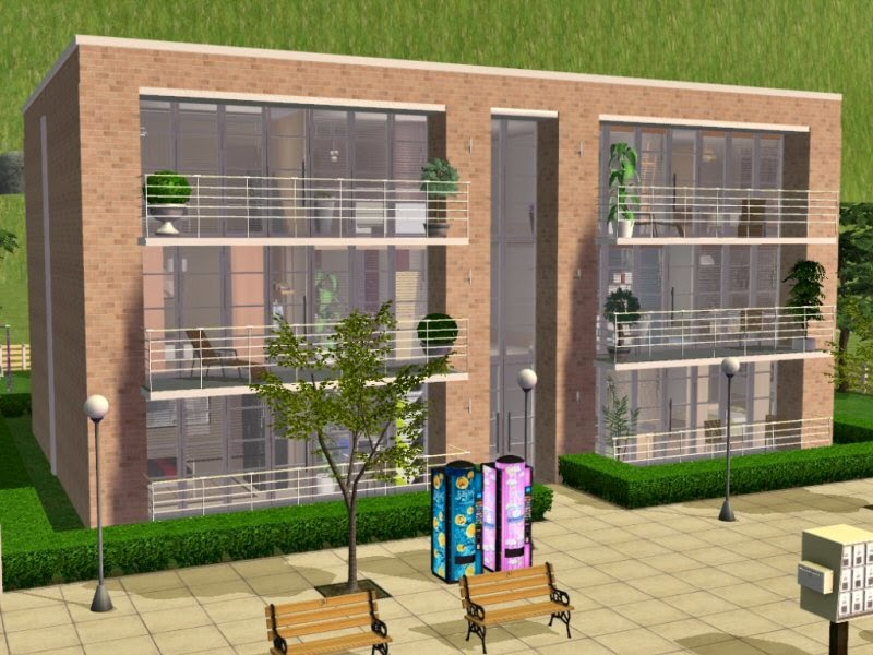 SIMplified Sims 2 Haus Apartment House 1