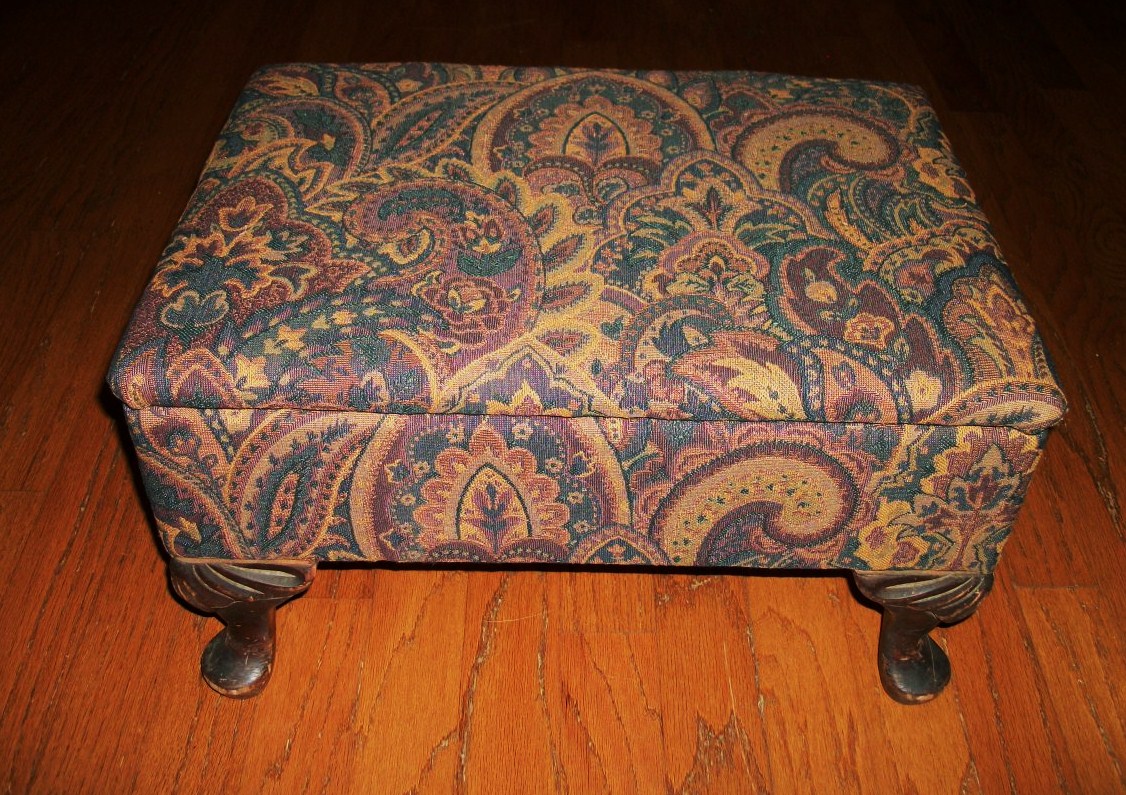 ZafuChi Antique Footstool to Storage Chest Conversion