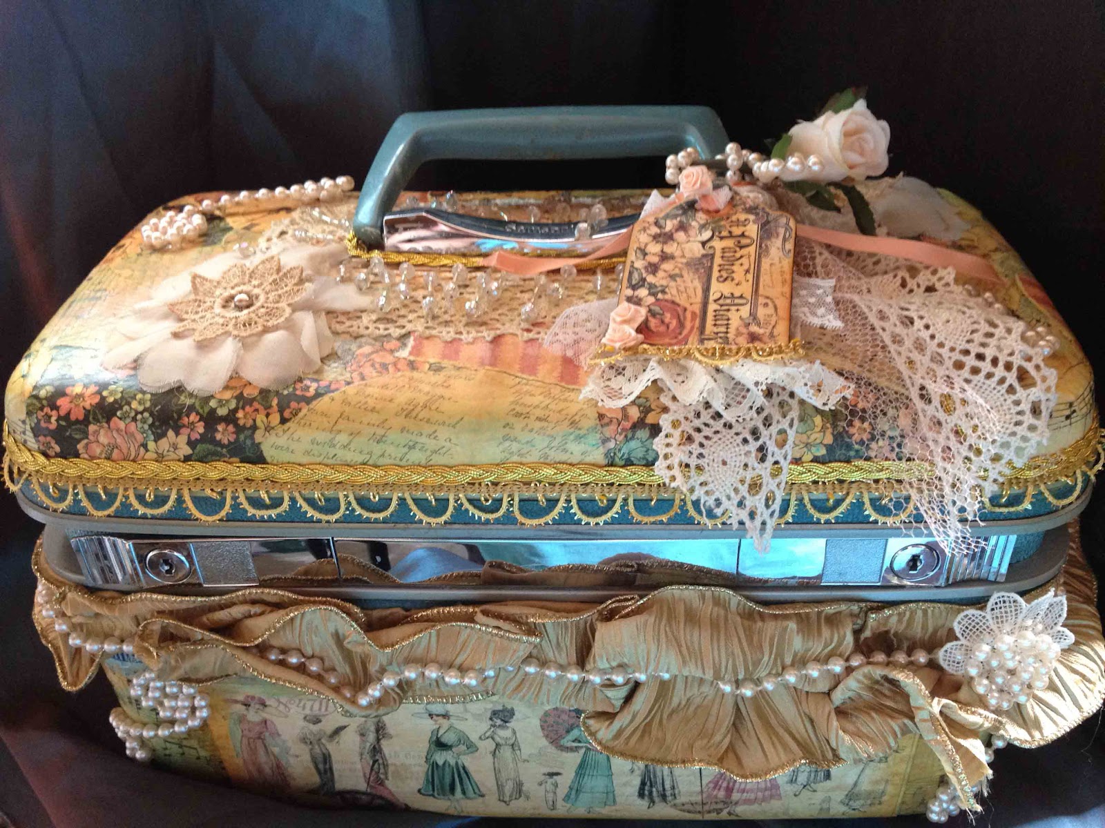 SeekingForArt Graphic 45 Ladies Diary Train Case