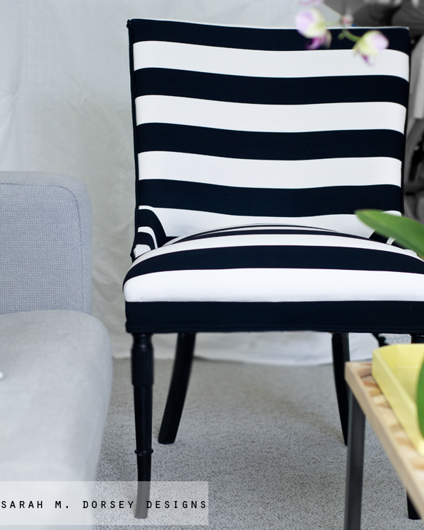 sarah m. dorsey designs Black and White Chair My Process + What NOT
