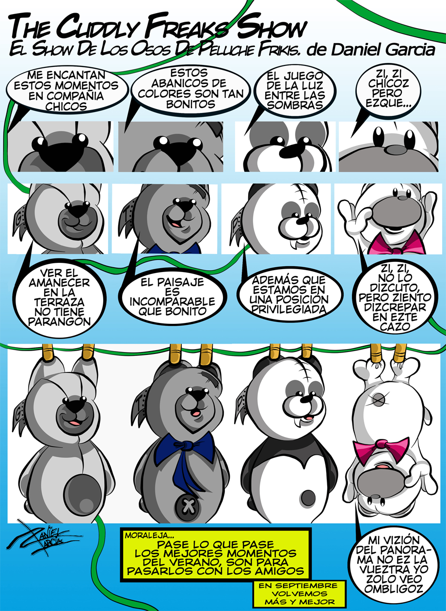 The Cuddly Freaks Show Tira 27 - Colgados por el verano The Cuddly Freaks Show Tira 27 - Colgados por el verano