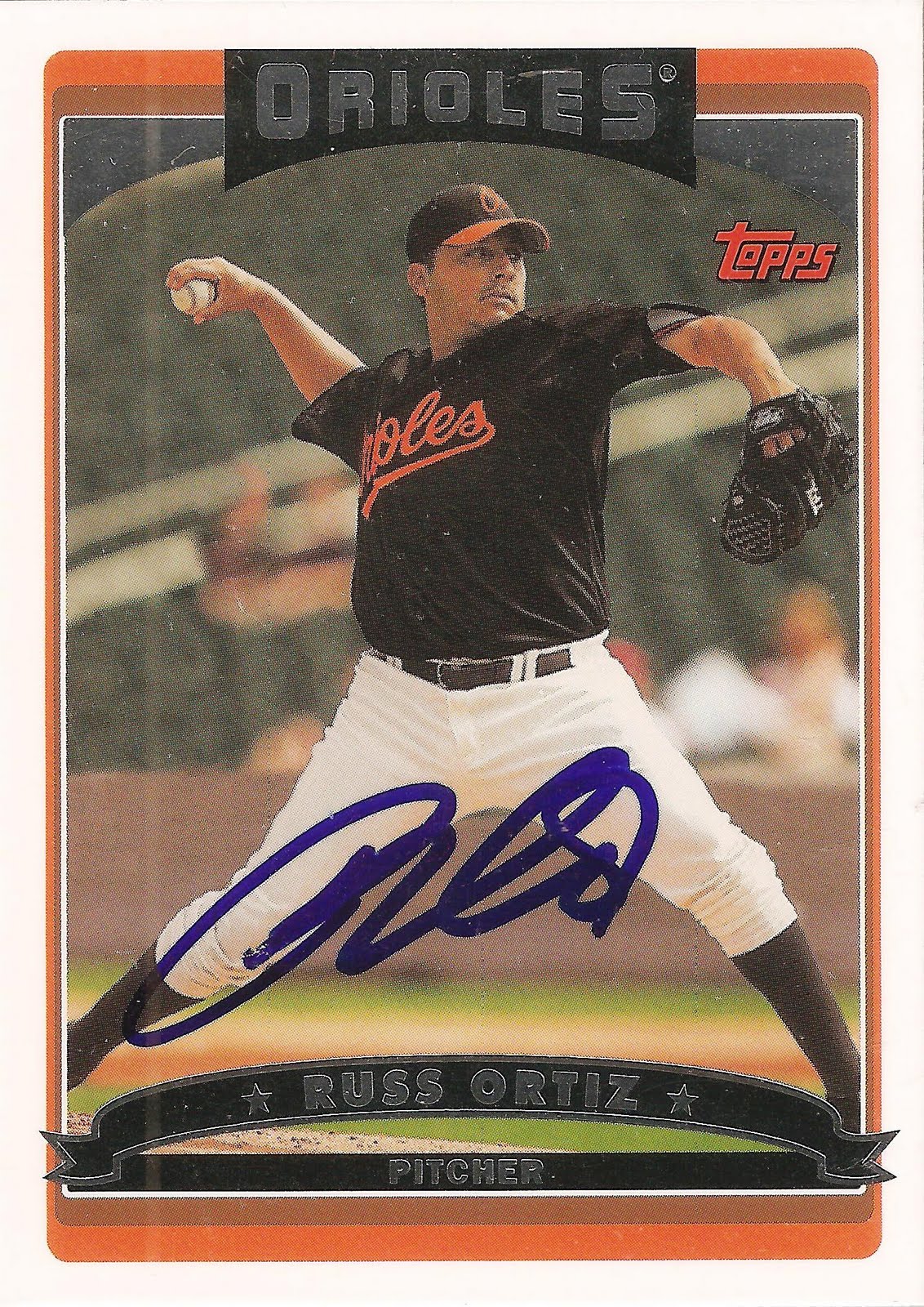 The Great Orioles Autograph Project A Case of the Sundays Russ Ortiz