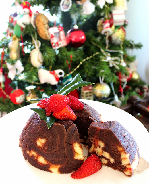 Easy Swiss Roll Chocolate Christmas Pudding Desire Empire
