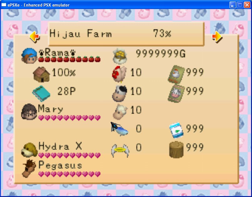 Gameshark Harvest Moon Back To Nature