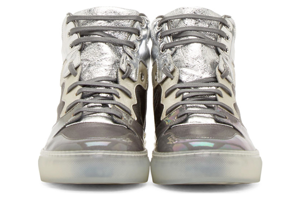 balenciaga shoes silver