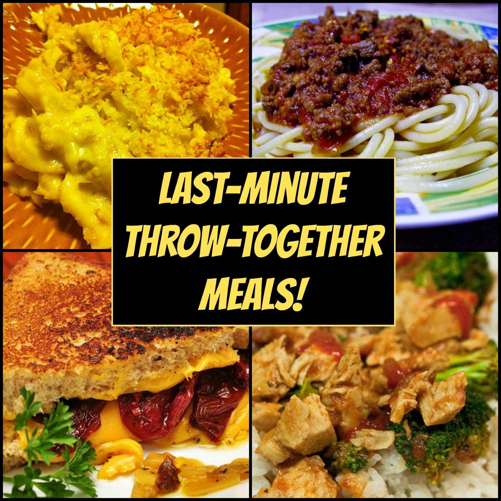 WHO CAN STAND 4 LastMinute ThrowTogether Meals!