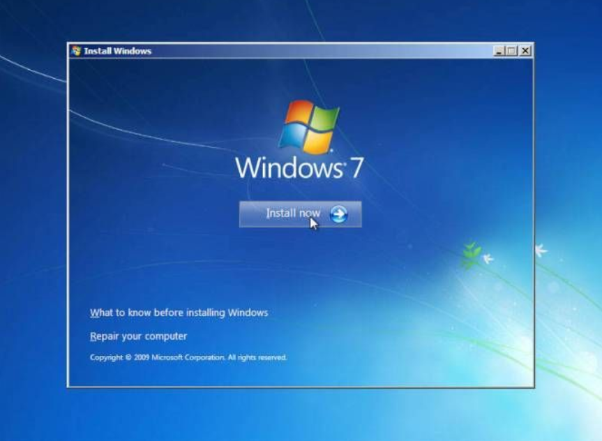 install Windows 7