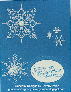 Serene Snowflakes Christmas Card