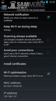 Wifi Android 4.3