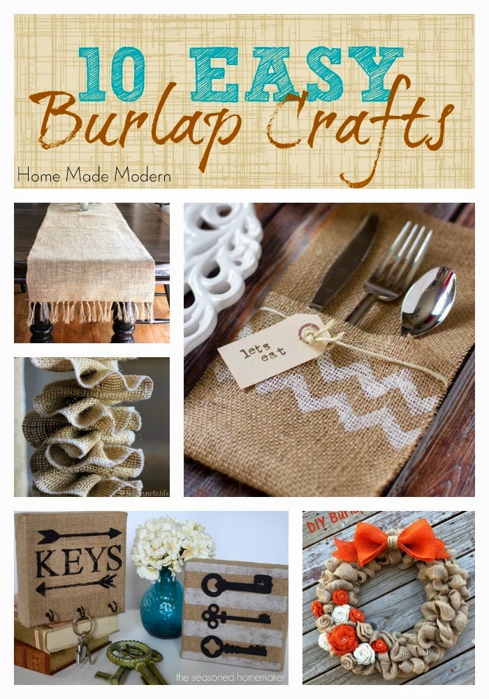 Home Made Modern Craft of the Week 10 Things to Make with Burlap