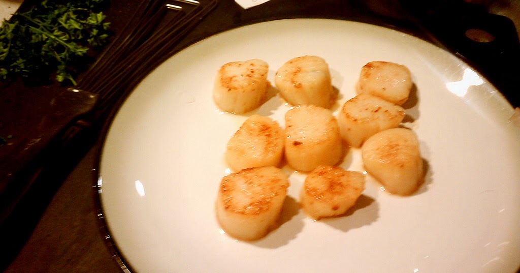 Steak and Whiskey Beerbraised Scallops