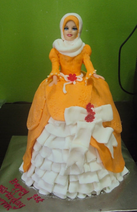 princess fondant cake