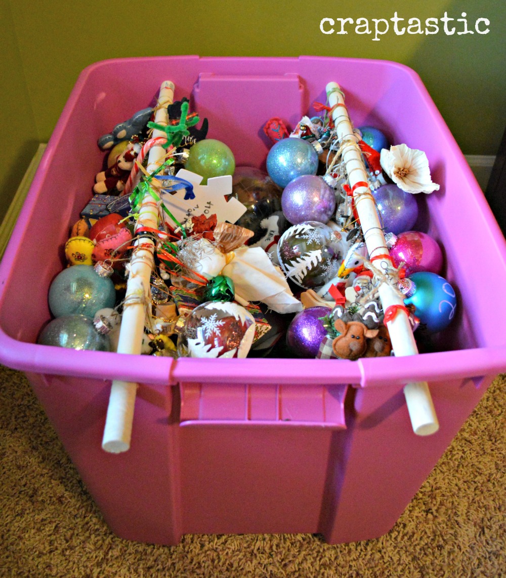CRAPTASTIC Cheap and Easy DIY Christmas Ornament Storage!