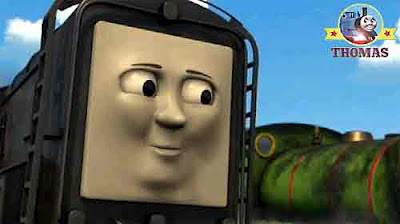 Thomas the tank engine locomotive Diesel idea bubble in boiler of number 6 Percy the small engine